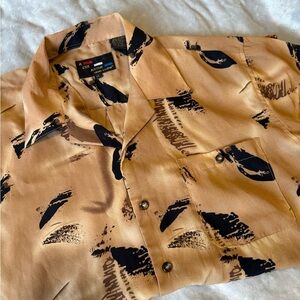 A Cut Above Henri Valdise- Men’s Animal Print, Button Up Shirt, Size M